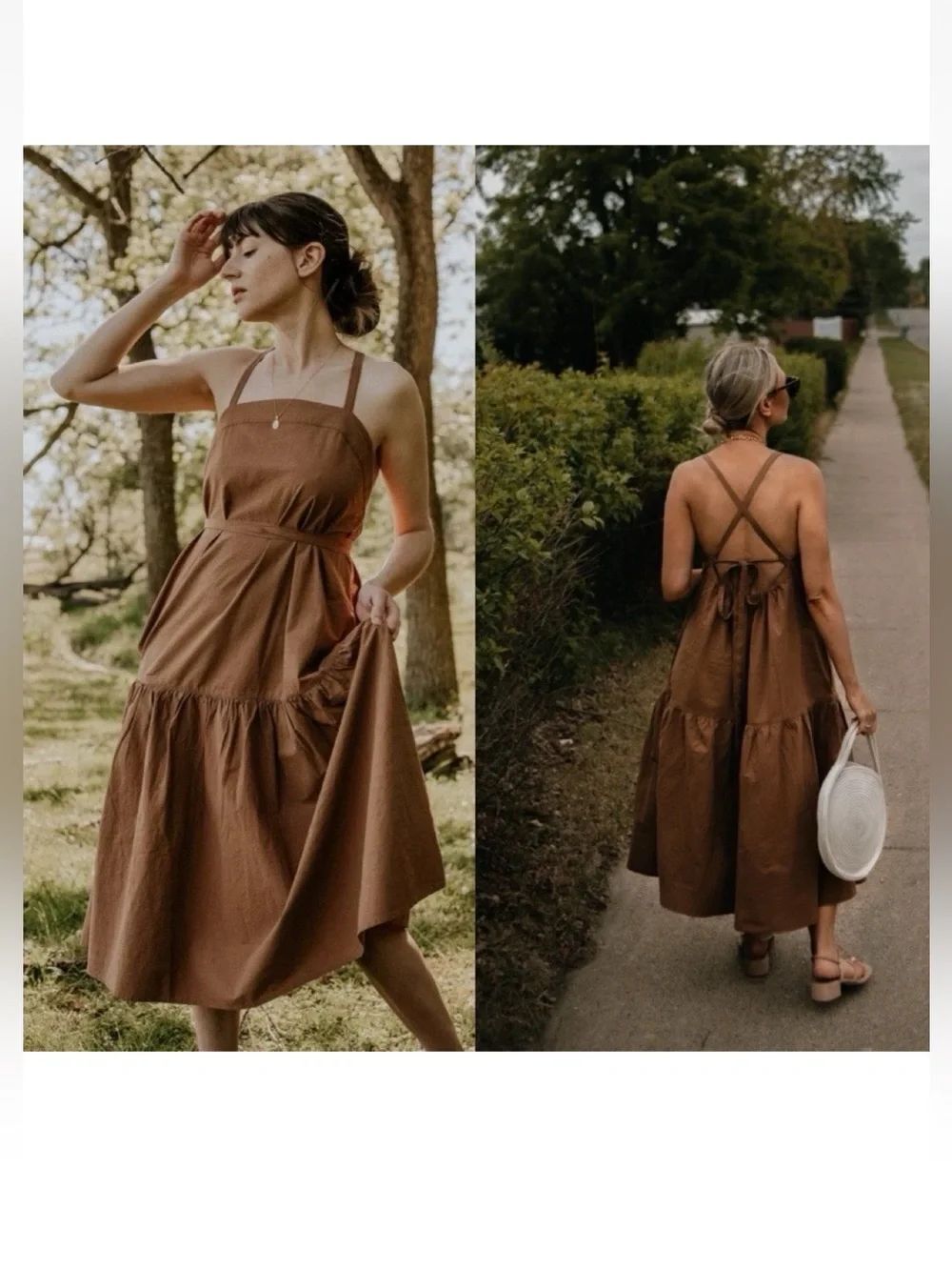 Everlane Boho Pinafore Dress Size 8